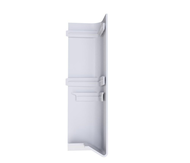 PVC BLANC - Angle extérieur 90  - pour bandeau dilatation de 20 cm